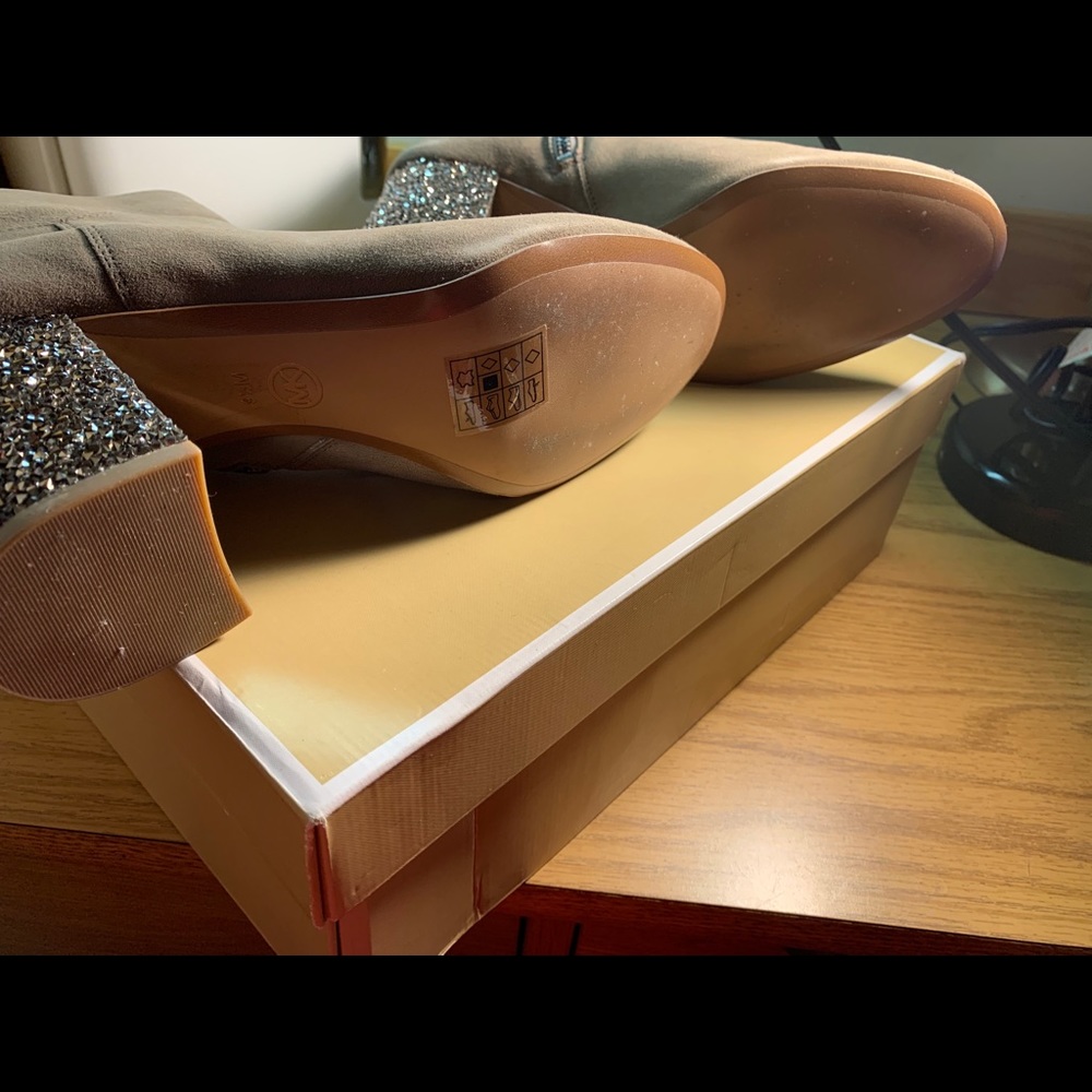 Cher Rhinestone Heels Ankle Boots - Picture 4 of 5